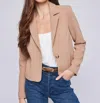Gentle Fawn Moira Blazer Jacket In Cashew In Brown