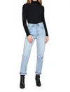 Gentle Fawn Noah Longsleeve Turtleneck In Black In Black
