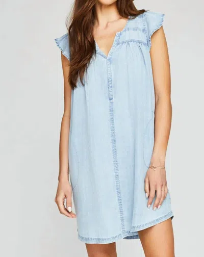 Gentle Fawn Olivia Mini Dress In Light Blue
