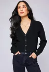 Gentle Fawn Orville Button Down Cardigan In Black In Black