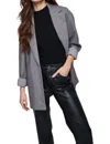 Gentle Fawn Pascal Herringbone Coat In Black In Black
