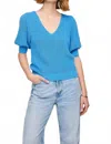 Gentle Fawn Phoebe Pullover Sweater In Capri In Blue
