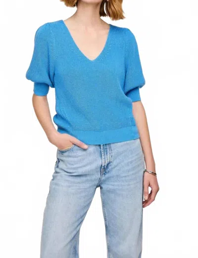 Gentle Fawn Phoebe Pullover Sweater In Capri In Blue