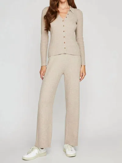Gentle Fawn Piper Pants In Heather Taupe In Brown