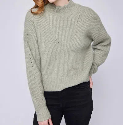Gentle Fawn Pointelle Knit Sweater In Sage In Multi