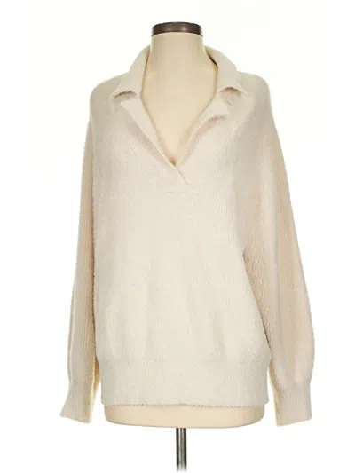 Pre-owned Gentle Fawn Pullover Sweater In White