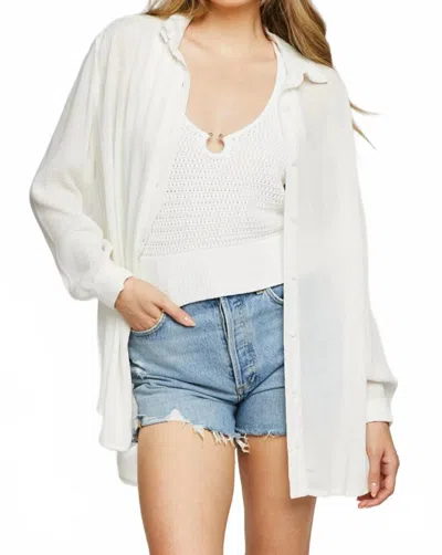 Gentle Fawn Rina Button Down Shirt In White