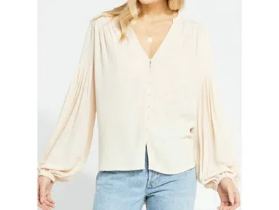 Gentle Fawn Rosemarin Rayon Crepe Blouse In Rosewater In White