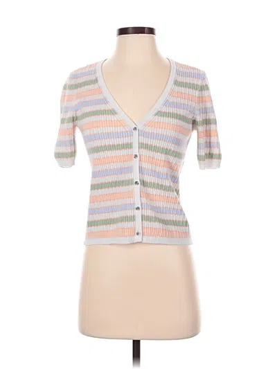Pre-owned Gentle Fawn Short Sleeve Top Gray Sweetheart Neckline Tops