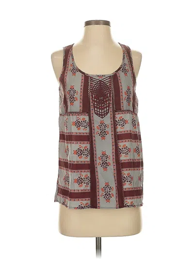 Pre-owned Gentle Fawn Sleeveless Blouse In Brown