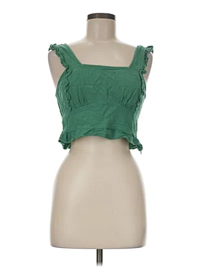 Pre-owned Gentle Fawn Sleeveless Blouse In Green