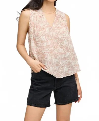 Gentle Fawn Sofia Floral Sleeveless Top In Desert Bouquet In Pink