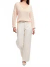 Gentle Fawn Spencer V-neck Knit Sweater In Rosewater In Pink