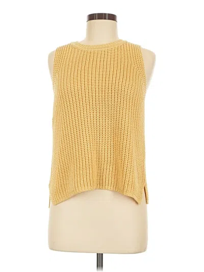 Pre-owned Gentle Fawn Sweater Vest In Yellow
