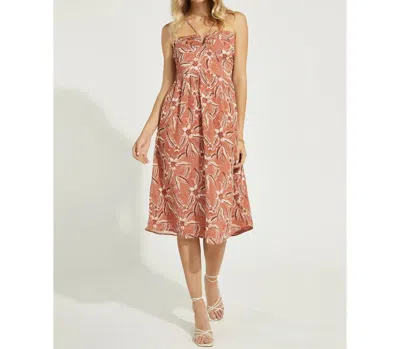Gentle Fawn Sylvia Dress In Cedar Garden In Orange