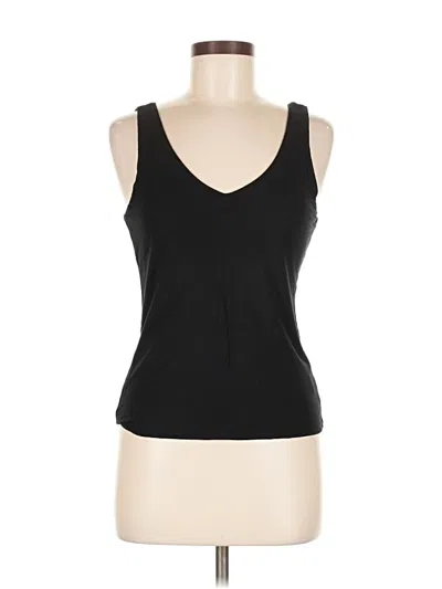 Pre-owned Gentle Fawn Tank Top Black Plunge Neckline Tops