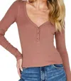 Gentle Fawn Tiana Long Sleeve In Fawn In Brown