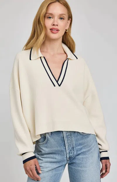 Gentle Fawn Tristan Pullover Sweater In Cream In White