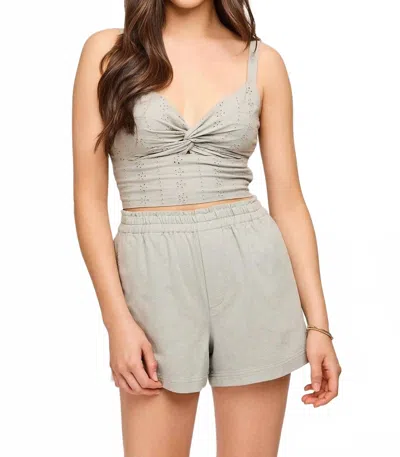 Gentle Fawn Veronica Sleeveless Top In Aloe In Gray