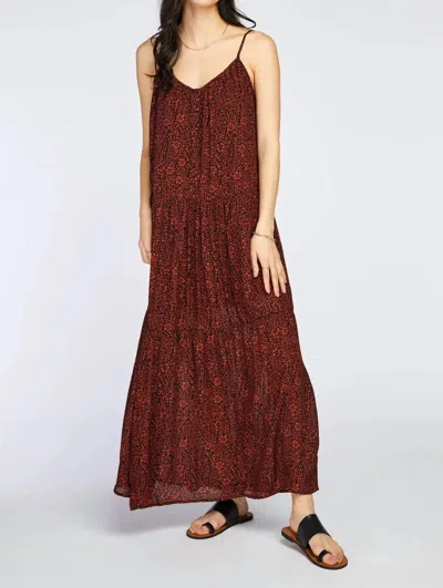 Gentle Fawn Victoria Dress In Copper Mini Floral In Red