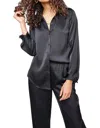 Gentle Fawn Winslow Button Down Top In Black In Black