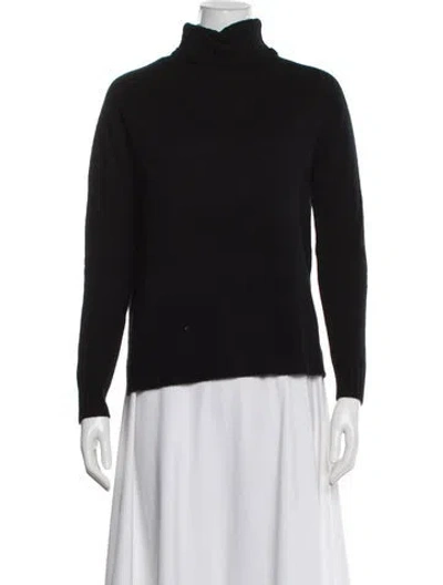 Pre-owned Gentle Herd Cashmere Turtleneck Sweater In Black
