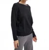Gentle Herd Crew Neck Cashmere Sweater In Black In Black