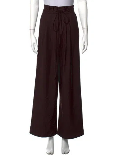 Pre-owned Gentle Herd Wide Leg Pants In Brown
