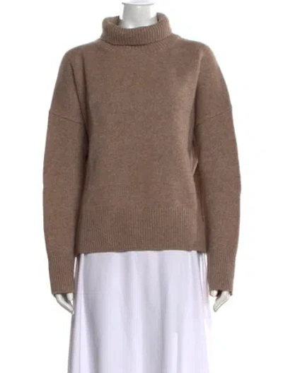 Pre-owned Gentle Herd Wool Turtleneck Sweater In Neutrals