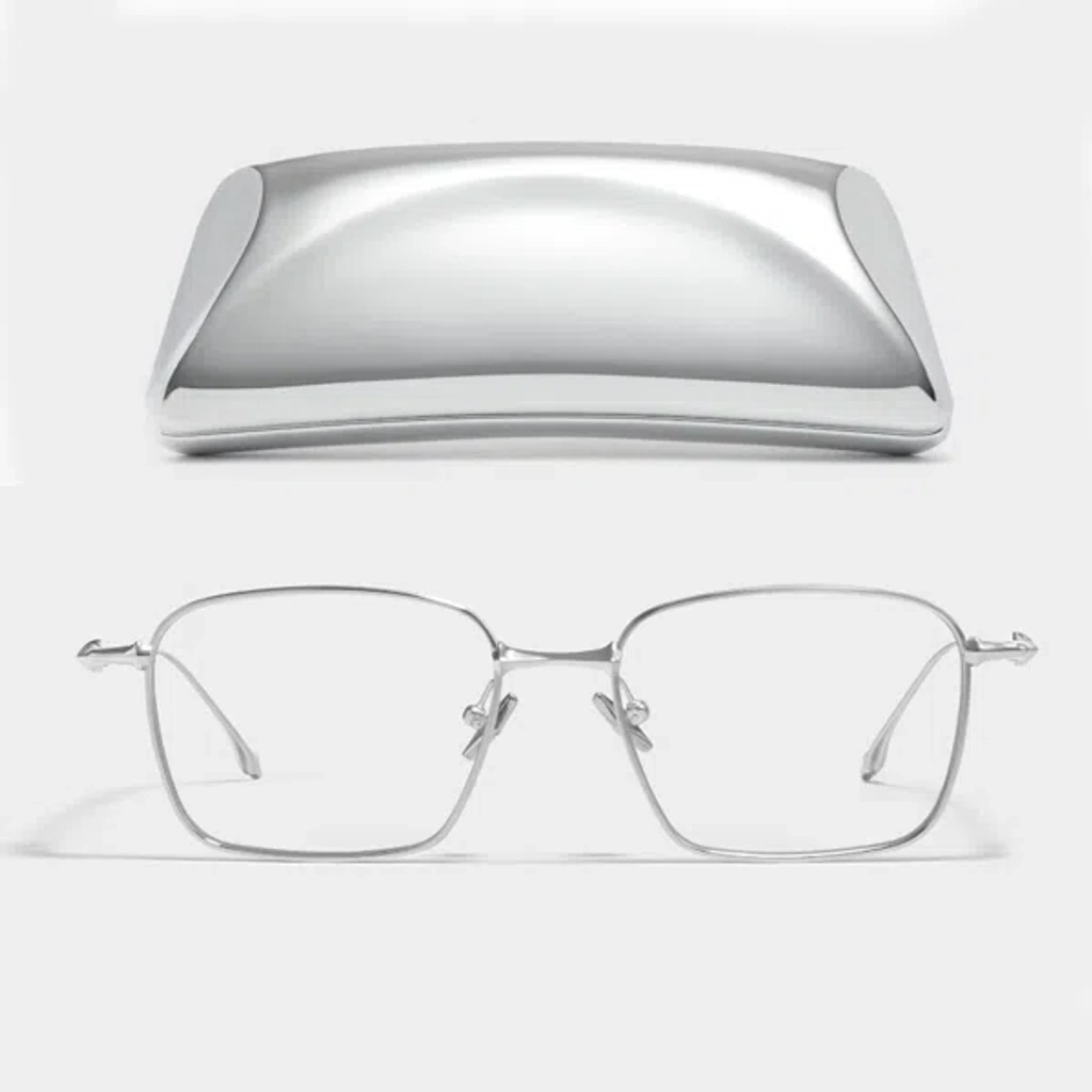 Pre-owned Gentle Monster Authentic 2024 Aba 02 Silver Titanium