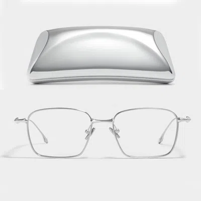 Pre-owned Gentle Monster Authentic 2024 Aba 02 Silver Titanium