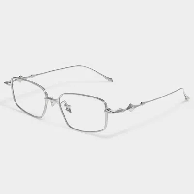 Pre-owned Gentle Monster 2024 Atomic 02 Silver Eyewear Eyeglasses / Korea In Clear