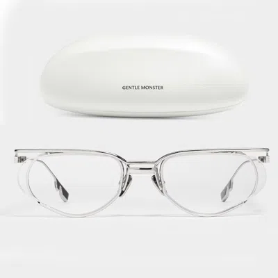 Pre-owned Gentle Monster 2024 Don 02 Silver Titanium Eyewear Eyeglasses / Korea In Clear