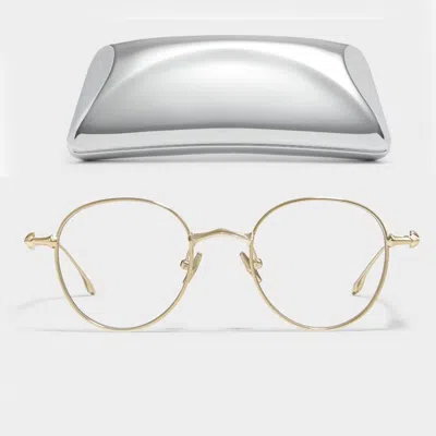 Pre-owned Gentle Monster 2024 Ep 031 Gold Titanium Eyewear Eyeglasses / Korea In Clear
