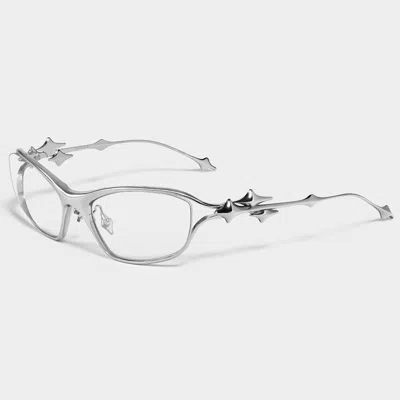 Pre-owned Gentle Monster 2024 Ytt 02 Silver Eyewear Eyeglasses / Korea In Clear
