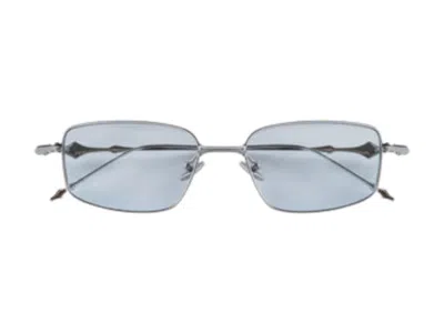 Pre-owned Gentle Monster Atomic 02 B Glasses In Silver (atomic/02(b))