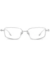 Gentle Monster Atomic 02b Rectangle-frame Glasses In Silver