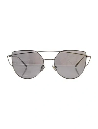 Pre-owned Gentle Monster Aviator Mirrored Sunglasses In Silver