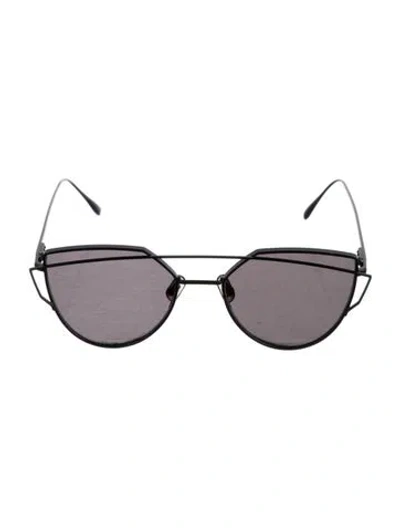Pre-owned Gentle Monster Aviator Tinted Sunglasses In Black