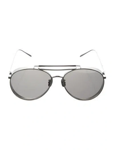 Pre-owned Gentle Monster Big Bully Aviator Sunglasses In Black
