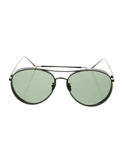 Pre-owned Gentle Monster Big Bully Aviator Sunglasses In Black