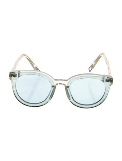 Pre-owned Gentle Monster Black Peter Round Sunglasses In Blue