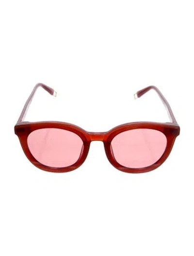 Pre-owned Gentle Monster Black Peter Wayfarer Sunglasses In Red