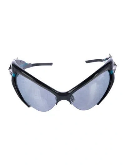 Pre-owned Gentle Monster Bree Shield Sunglasses In Blue/grey