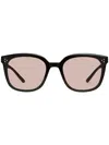 Gentle Monster By 01 Square-frame Sunglasses In 黑色