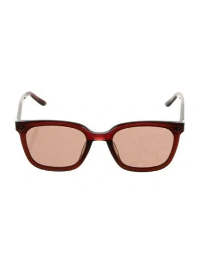 Pre-owned Gentle Monster By Row Square Sunglasses In Burgundy