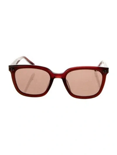 Pre-owned Gentle Monster By Row Wayfarer Sunglasses In Burgundy
