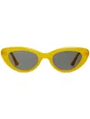 Gentle Monster Conic Tinted Sunglasses In Yellow