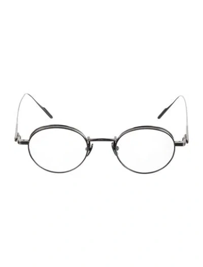 Pre-owned Gentle Monster Dear Classic X Round Eyeglasses In Silver