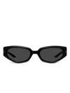Gentle Monster Dada 01 Cat Eye-frame Sunglasses In Black